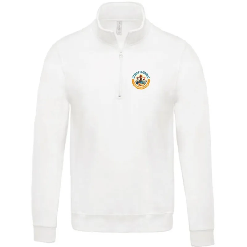 Sweat-shirt col zippé