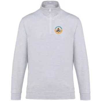 Sweat-shirt col zippé