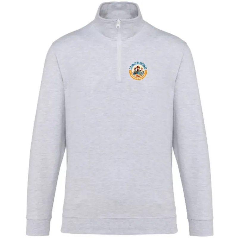 Sweat-shirt col zippé