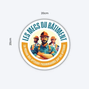 Autocollant 20x20