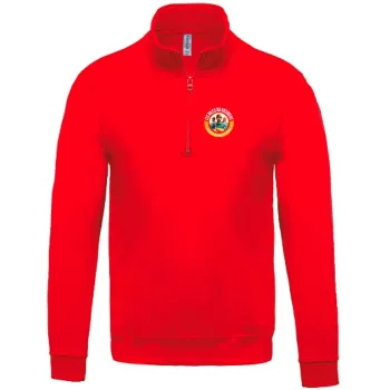 Sweat-shirt col zippé