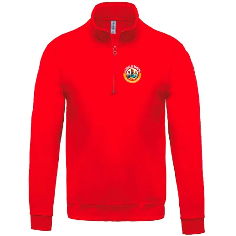Sweat-shirt col zippé