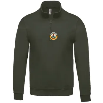 Sweat-shirt col zippé