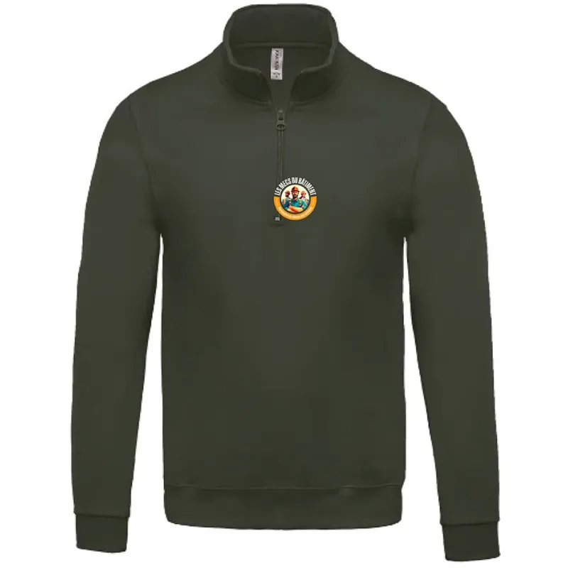Sweat-shirt col zippé