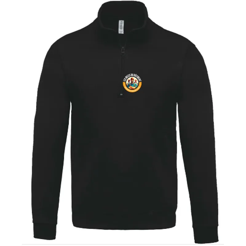Sweat-shirt col zippé